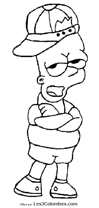 Dessin à colorier: Simpson (Dessins Animés) #23951 - Coloriages à Imprimer Gratuits