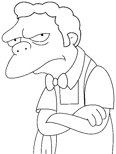 Dessin à colorier: Simpson (Dessins Animés) #23953 - Coloriages à Imprimer Gratuits