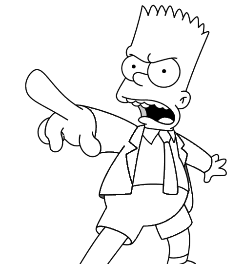 Dessin à colorier: Simpson (Dessins Animés) #23954 - Coloriages à Imprimer Gratuits