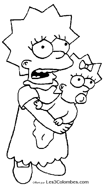 Dessin à colorier: Simpson (Dessins Animés) #23963 - Coloriages à Imprimer Gratuits