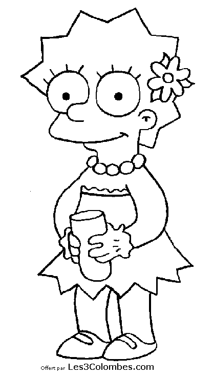 Dessin à colorier: Simpson (Dessins Animés) #23964 - Coloriages à Imprimer Gratuits