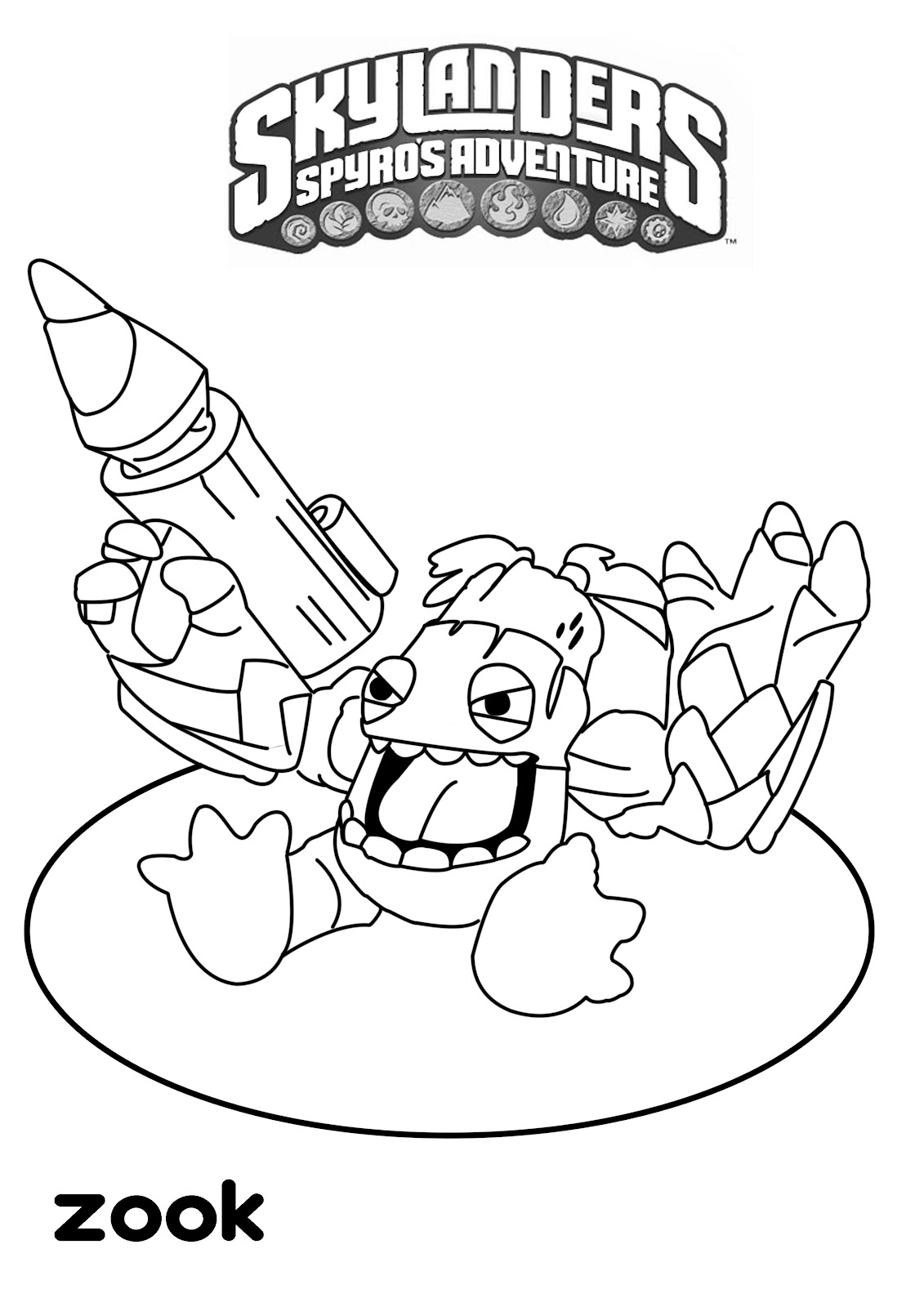 Dessin à colorier: Skylanders (Dessins Animés) #43415 - Coloriages à Imprimer Gratuits