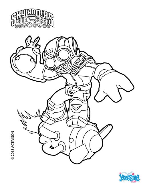 Dessin à colorier: Skylanders (Dessins Animés) #43541 - Coloriages à Imprimer Gratuits