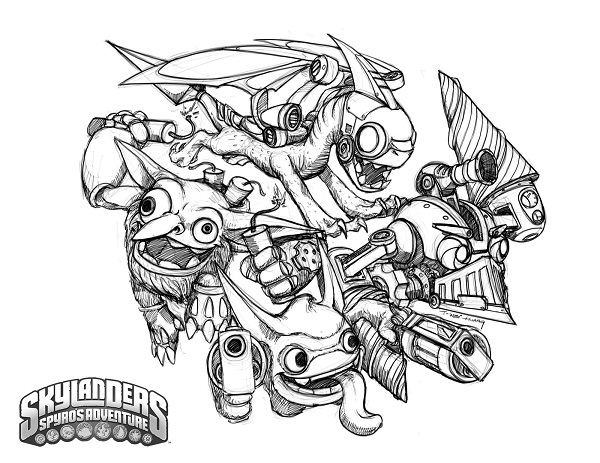 Dessin à colorier: Skylanders (Dessins Animés) #43557 - Coloriages à Imprimer Gratuits