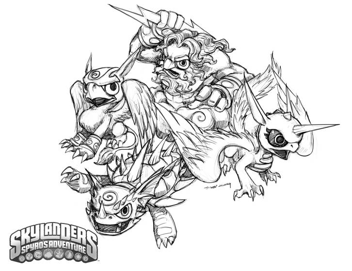 Dessin à colorier: Skylanders (Dessins Animés) #43568 - Coloriages à Imprimer Gratuits