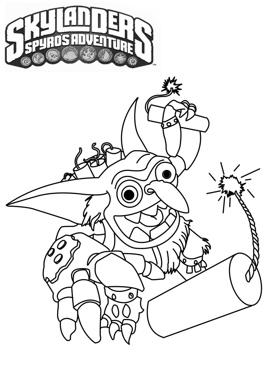 Dessin à colorier: Skylanders (Dessins Animés) #43572 - Coloriages à Imprimer Gratuits