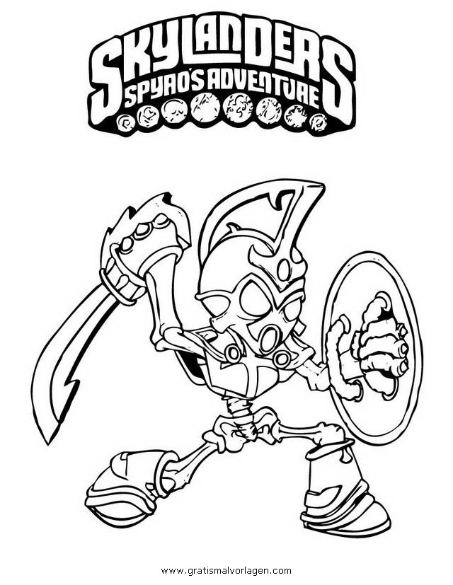 Dessin à colorier: Skylanders (Dessins Animés) #43602 - Coloriages à Imprimer Gratuits