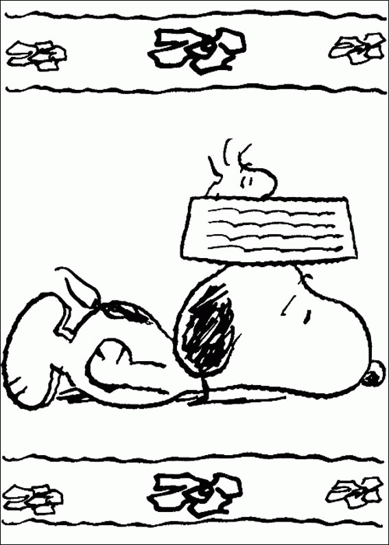 Dessin à colorier: Snoopy (Dessins Animés) #27063 - Coloriages à Imprimer Gratuits