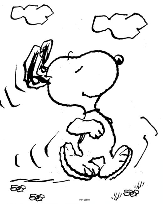 Dessin à colorier: Snoopy (Dessins Animés) #27069 - Coloriages à Imprimer Gratuits