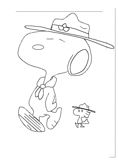 Dessin à colorier: Snoopy (Dessins Animés) #27178 - Coloriages à Imprimer Gratuits