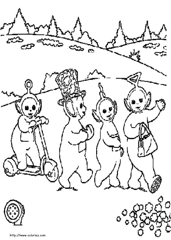 Dessin à colorier: Télétubbies (Dessins Animés) #49671 - Coloriages à Imprimer Gratuits