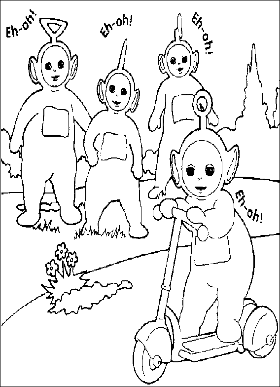 Dessin à colorier: Télétubbies (Dessins Animés) #49752 - Coloriages à Imprimer Gratuits