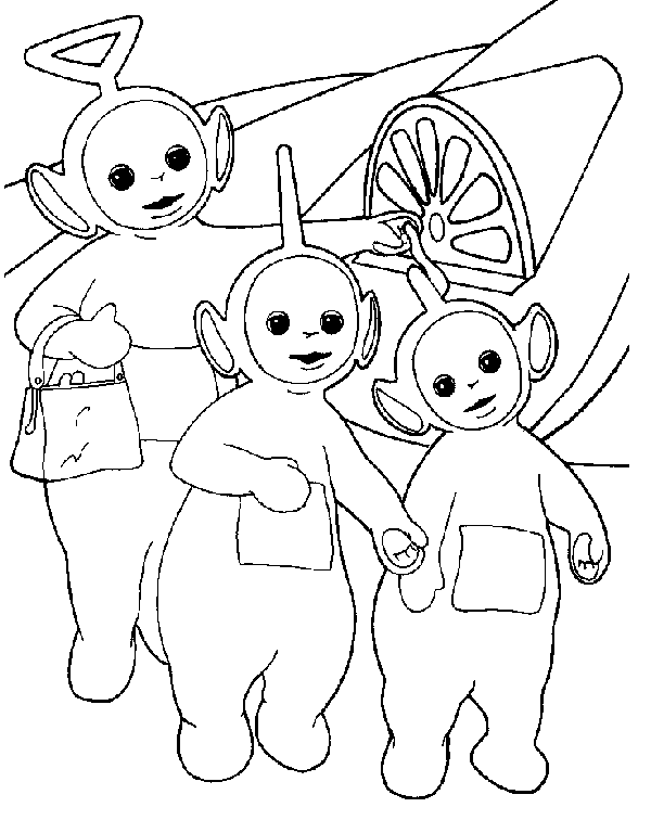 Dessin à colorier: Télétubbies (Dessins Animés) #49839 - Coloriages à Imprimer Gratuits