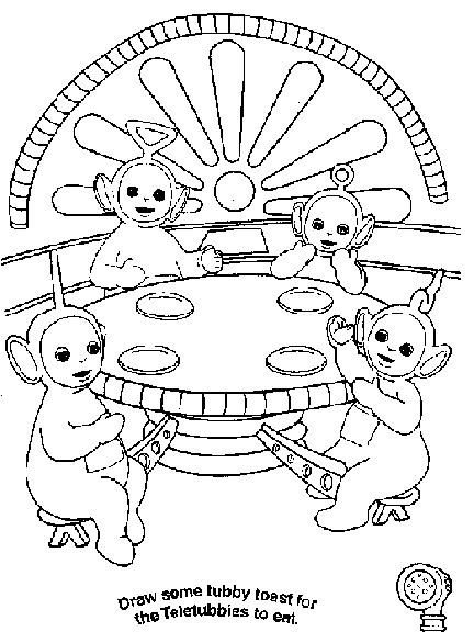 Dessin à colorier: Télétubbies (Dessins Animés) #49844 - Coloriages à Imprimer Gratuits