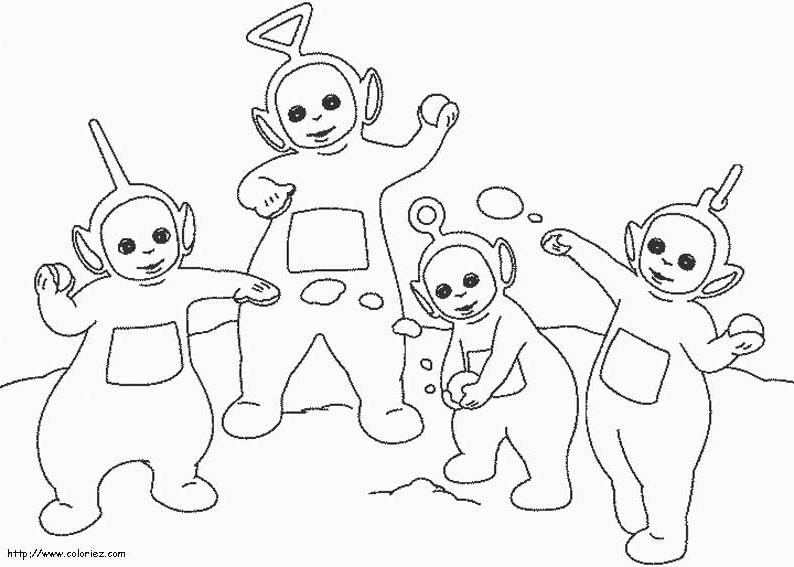 Dessin à colorier: Télétubbies (Dessins Animés) #49926 - Coloriages à Imprimer Gratuits