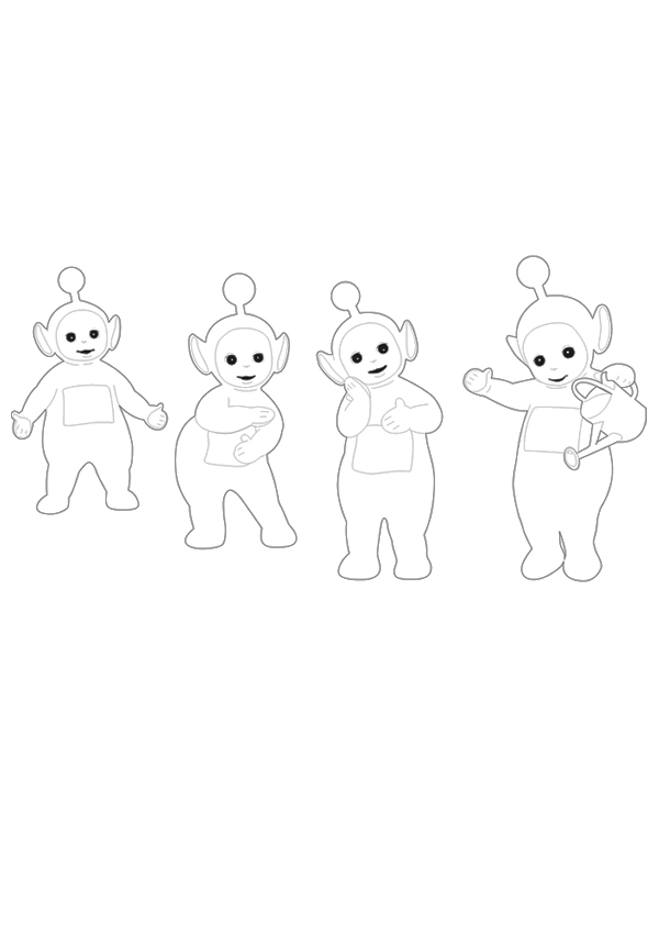 Dessin à colorier: Télétubbies (Dessins Animés) #49948 - Coloriages à Imprimer Gratuits