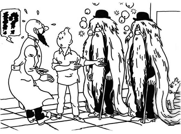 Dessin à colorier: Tintin (Dessins Animés) #25841 - Coloriages à Imprimer Gratuits