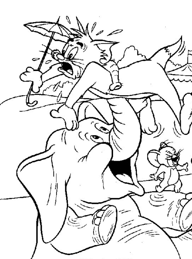 Dessin à colorier: Tom et Jerry (Dessins Animés) #24225 - Coloriages à Imprimer Gratuits