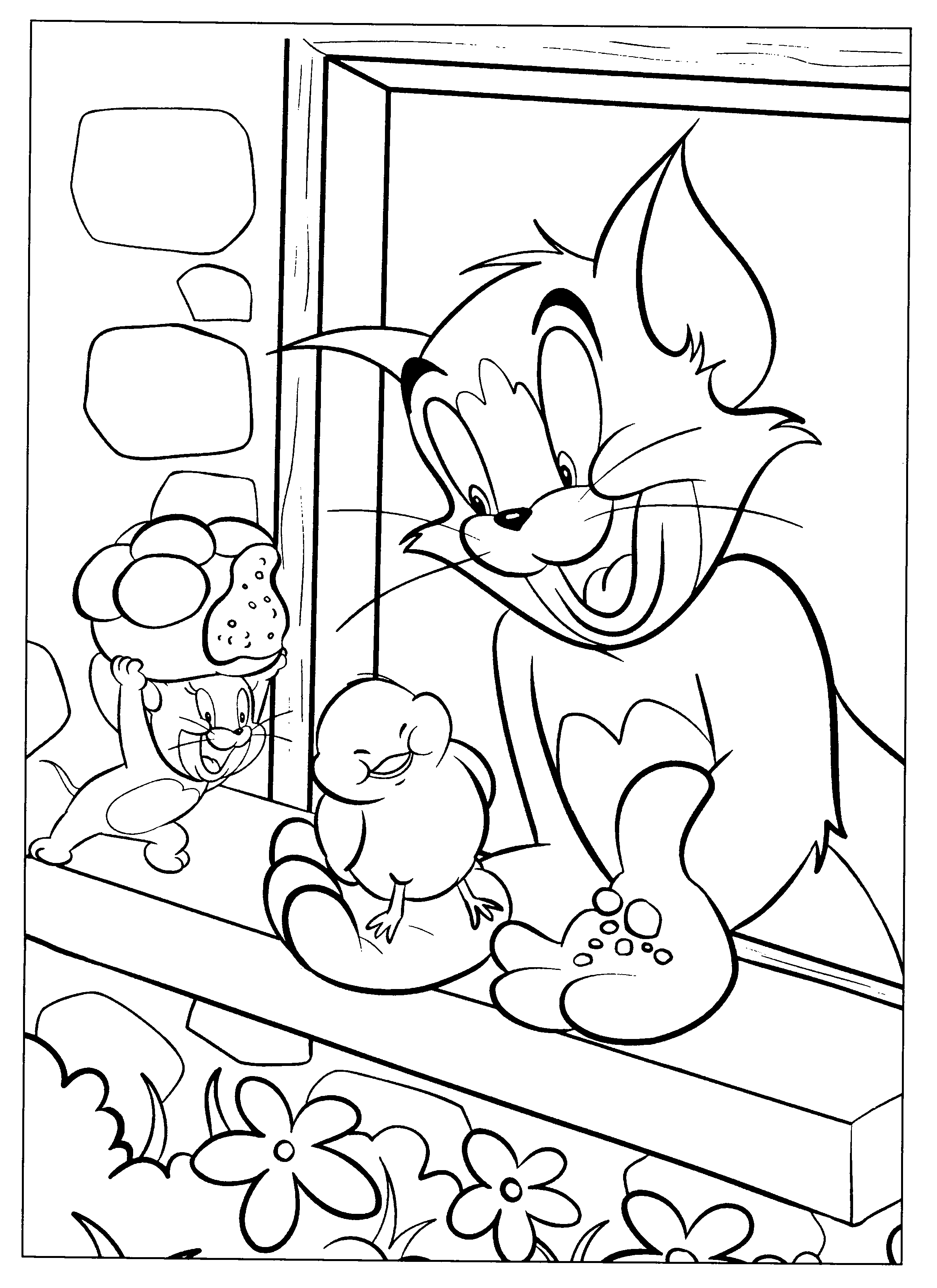 Dessin à colorier: Tom et Jerry (Dessins Animés) #24248 - Coloriages à Imprimer Gratuits