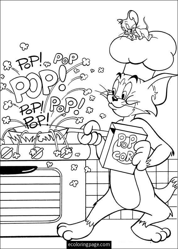 Dessin à colorier: Tom et Jerry (Dessins Animés) #24270 - Coloriages à Imprimer Gratuits