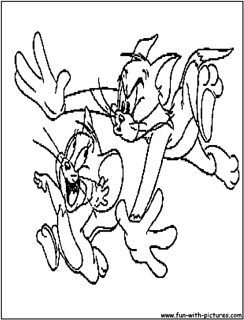 Dessin à colorier: Tom et Jerry (Dessins Animés) #24281 - Coloriages à Imprimer Gratuits
