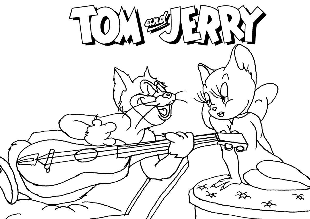 Dessin à colorier: Tom et Jerry (Dessins Animés) #24327 - Coloriages à Imprimer Gratuits