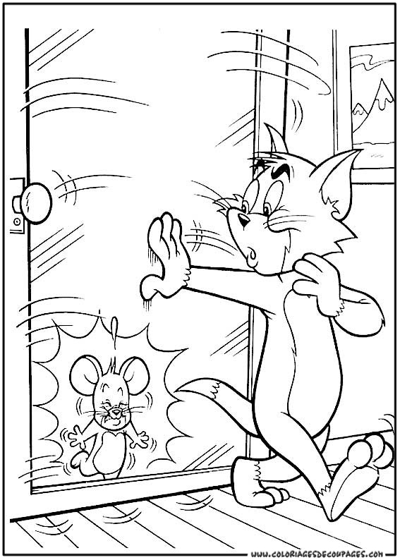 Dessin à colorier: Tom et Jerry (Dessins Animés) #24335 - Coloriages à Imprimer Gratuits