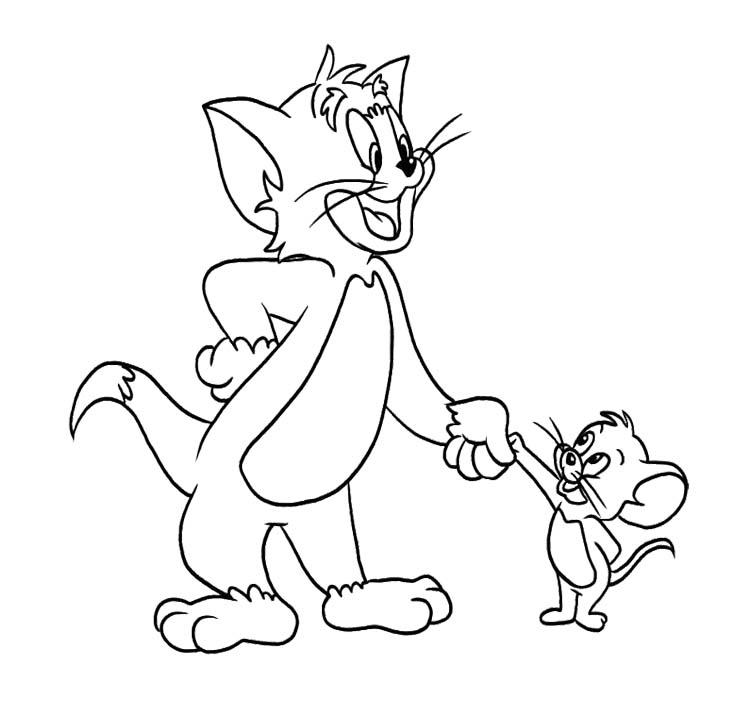 Coloriages Tom et Jerry (Dessins Animés) – Album de coloriages