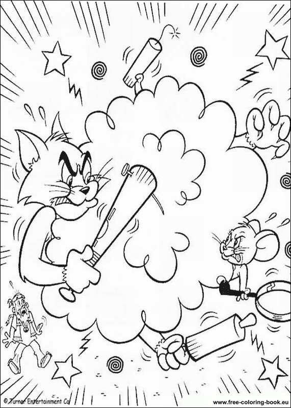 Dessin à colorier: Tom et Jerry (Dessins Animés) #24342 - Coloriages à Imprimer Gratuits