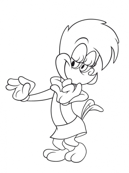 Dessin à colorier: Woody Woodpecker (Dessins Animés) #28424 - Coloriages à Imprimer Gratuits