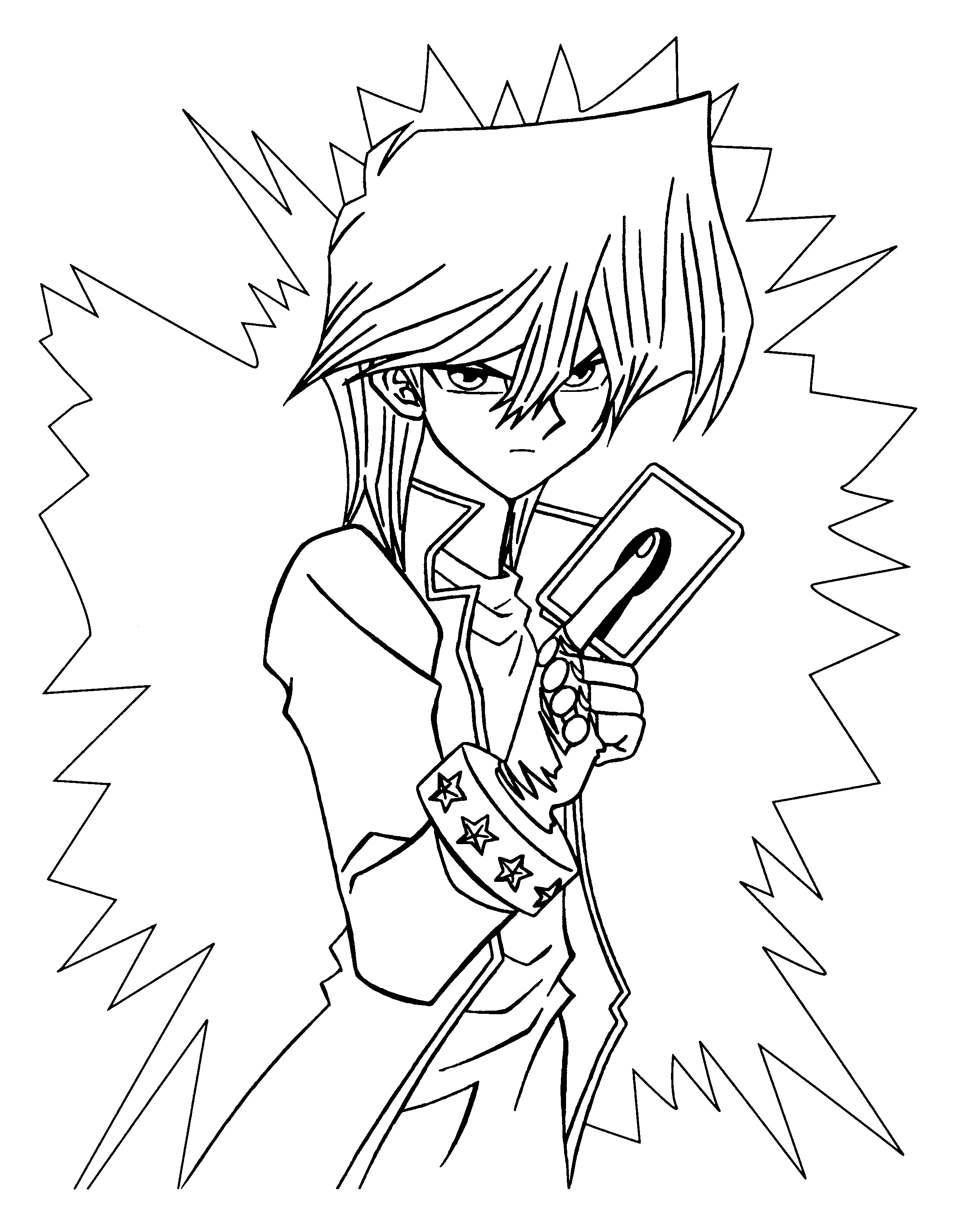 Dessin à colorier: Yu-Gi-Oh! (Dessins Animés) #53022 - Coloriages à Imprimer Gratuits