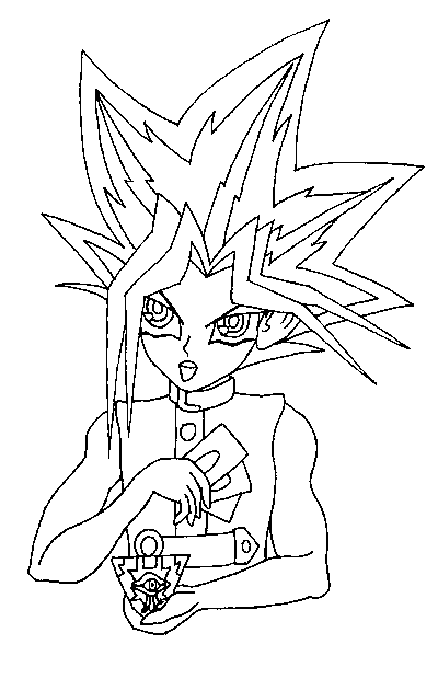 Dessin à colorier: Yu-Gi-Oh! (Dessins Animés) #53050 - Coloriages à Imprimer Gratuits