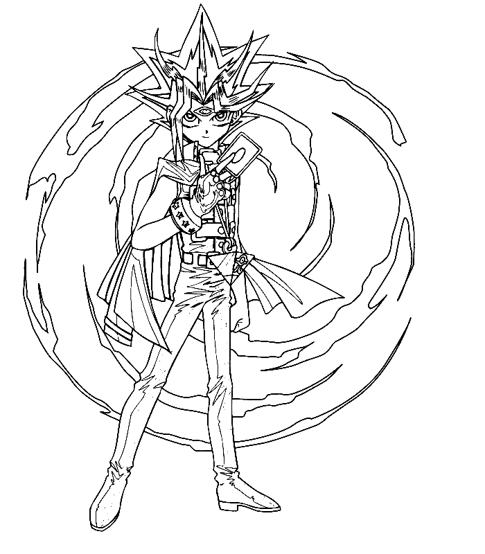 Dessin à colorier: Yu-Gi-Oh! (Dessins Animés) #53142 - Coloriages à Imprimer Gratuits