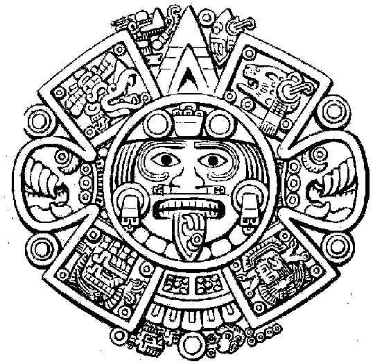 Dessin à colorier: Mythologie Aztèque (Dieux et Déesses) #111542 - Coloriages à Imprimer Gratuits