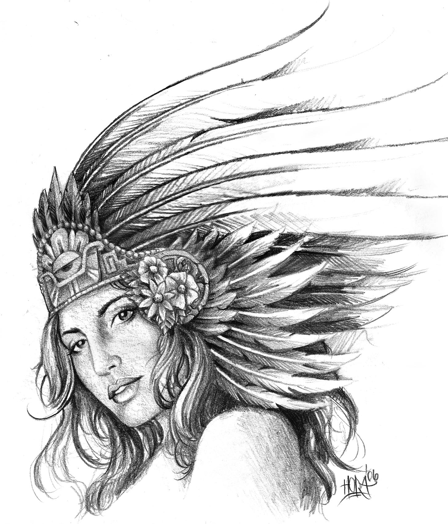 Dessin à colorier: Mythologie Aztèque (Dieux et Déesses) #111565 - Coloriages à Imprimer Gratuits