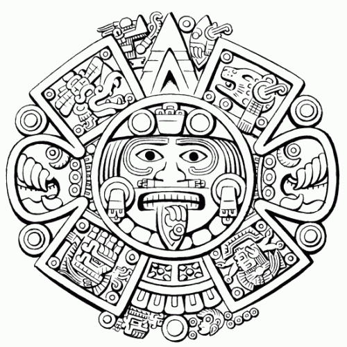 Dessin à colorier: Mythologie Aztèque (Dieux et Déesses) #111714 - Coloriages à Imprimer Gratuits