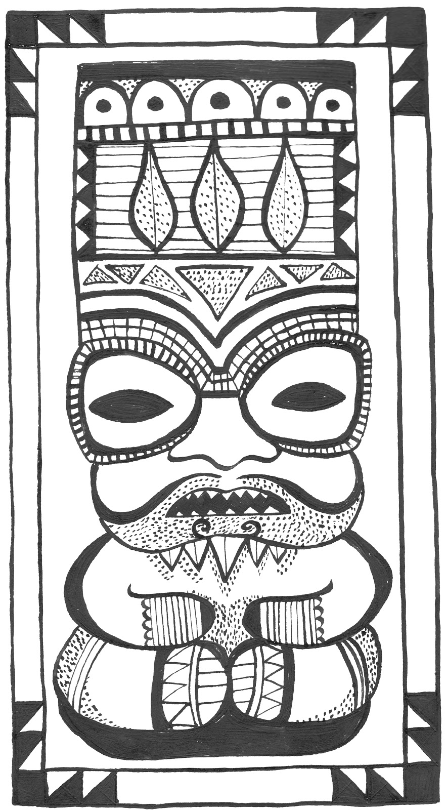 Dessin à colorier: Mythologie Aztèque (Dieux et Déesses) #111718 - Coloriages à Imprimer Gratuits