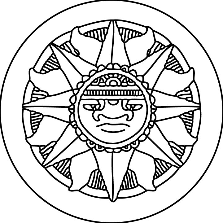 Dessin à colorier: Mythologie Aztèque (Dieux et Déesses) #111751 - Coloriages à Imprimer Gratuits
