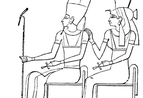 Dessin à colorier: Mythologie Égyptienne (Dieux et Déesses) #111223 - Coloriages à Imprimer Gratuits