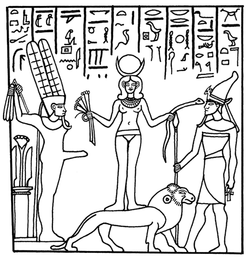 Dessin à colorier: Mythologie Égyptienne (Dieux et Déesses) #111232 - Coloriages à Imprimer Gratuits