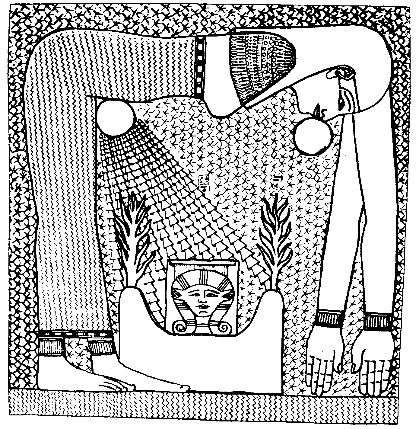 Dessin à colorier: Mythologie Égyptienne (Dieux et Déesses) #111233 - Coloriages à Imprimer Gratuits