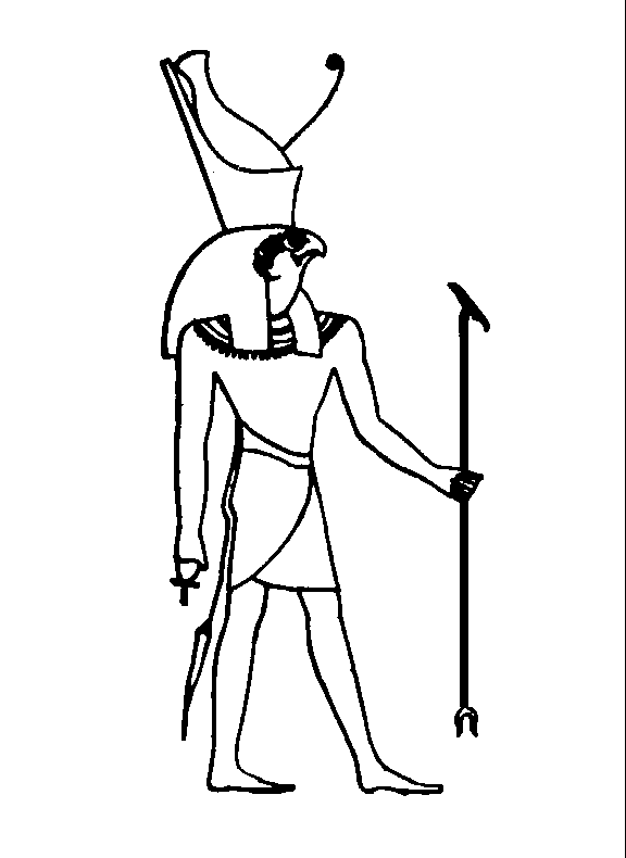 Dessin à colorier: Mythologie Égyptienne (Dieux et Déesses) #111234 - Coloriages à Imprimer Gratuits