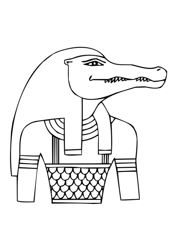 Dessin à colorier: Mythologie Égyptienne (Dieux et Déesses) #111244 - Coloriages à Imprimer Gratuits