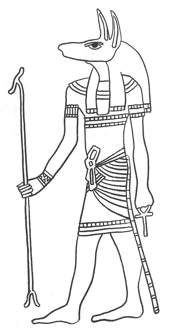 Dessin à colorier: Mythologie Égyptienne (Dieux et Déesses) #111269 - Coloriages à Imprimer Gratuits