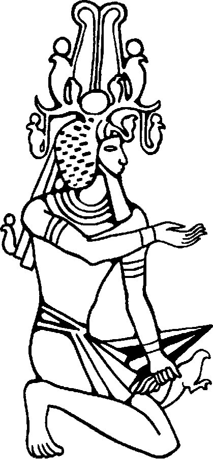 Dessin à colorier: Mythologie Égyptienne (Dieux et Déesses) #111332 - Coloriages à Imprimer Gratuits