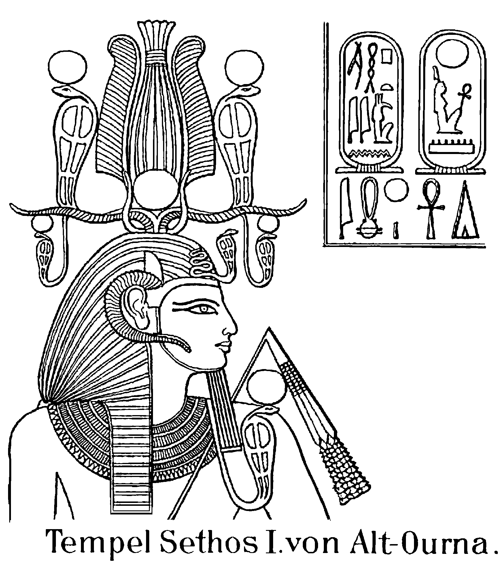 Dessin à colorier: Mythologie Égyptienne (Dieux et Déesses) #111360 - Coloriages à Imprimer Gratuits