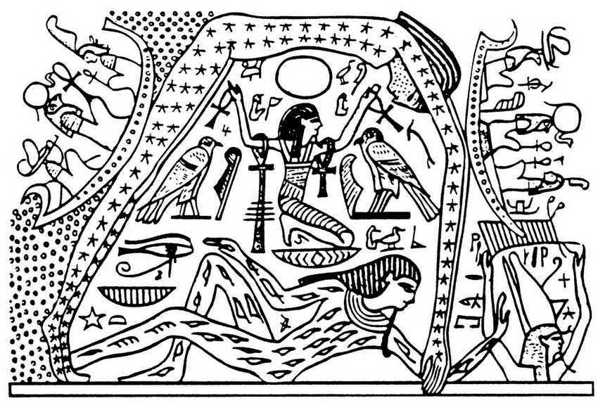 Dessin à colorier: Mythologie Égyptienne (Dieux et Déesses) #111378 - Coloriages à Imprimer Gratuits