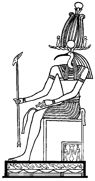 Dessin à colorier: Mythologie Égyptienne (Dieux et Déesses) #111446 - Coloriages à Imprimer Gratuits