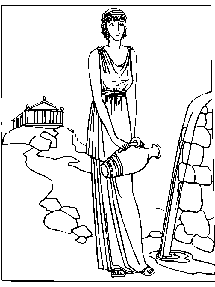 Dessin Mythologie Grecque #109689 (Dieux et Déesses) à colorier