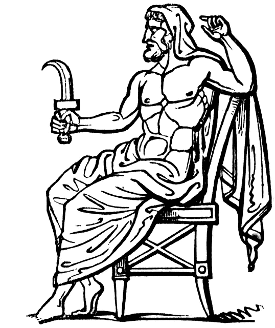 Dessin à colorier: Mythologie Grecque (Dieux et Déesses) #109755 - Coloriages à Imprimer Gratuits